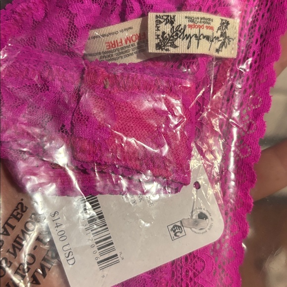 Free People Pink Lace Thong - Picture 4 of 4